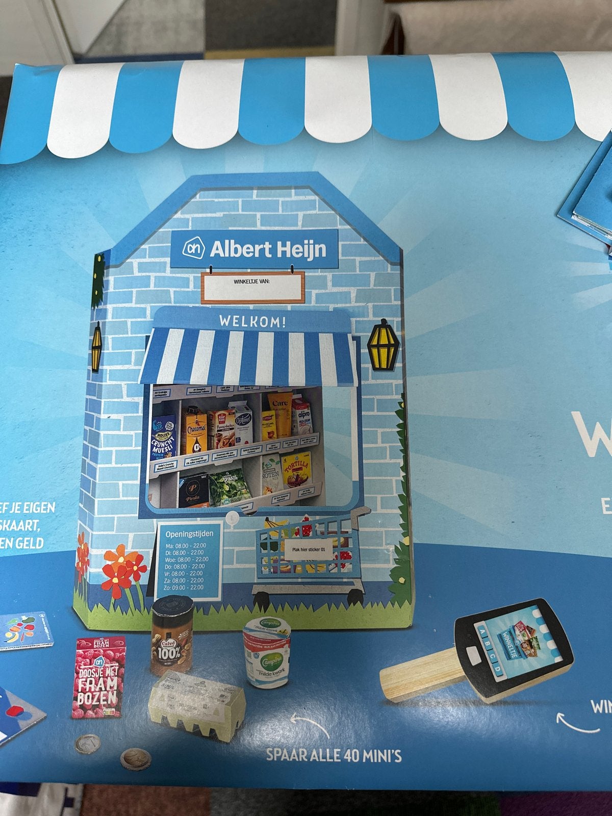 Albert Heijn Winkel met Kassa, Scanner en Mini's, Ophalen, Nieuw, Jongen of Meisje