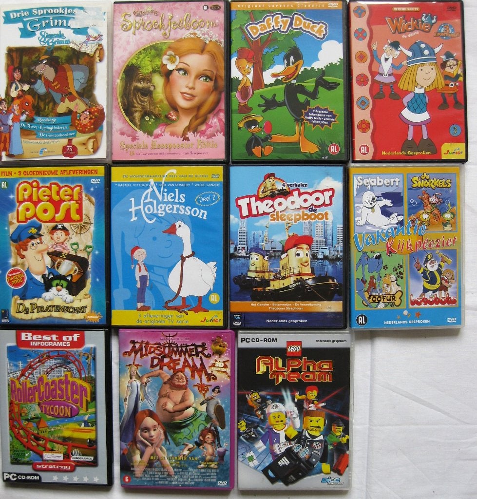 DVD ’s Kinder 11 Stuks € 2 Per Stuk, Alle leeftijden, Verzenden, Zo goed als nieuw