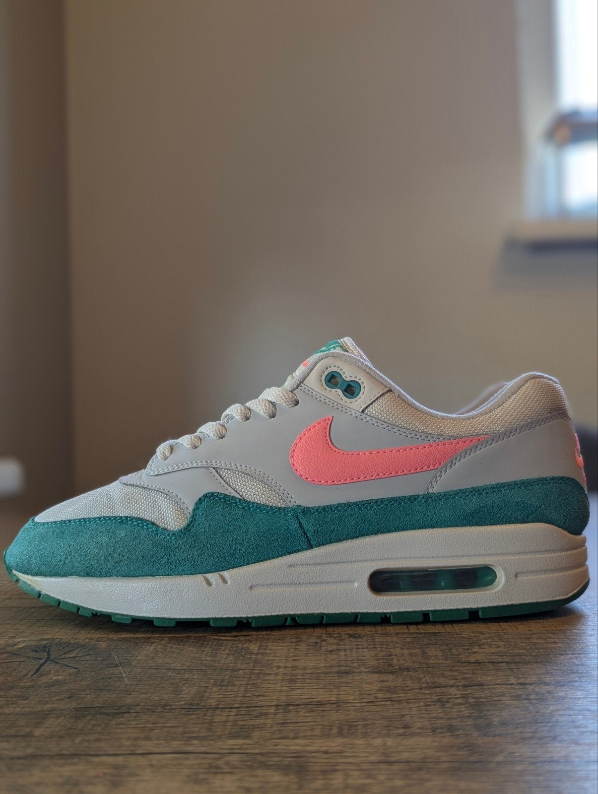 Nike Air Max 1 Watermelon 44, Nike air max, Wit, Ophalen of Verzenden, Gedragen