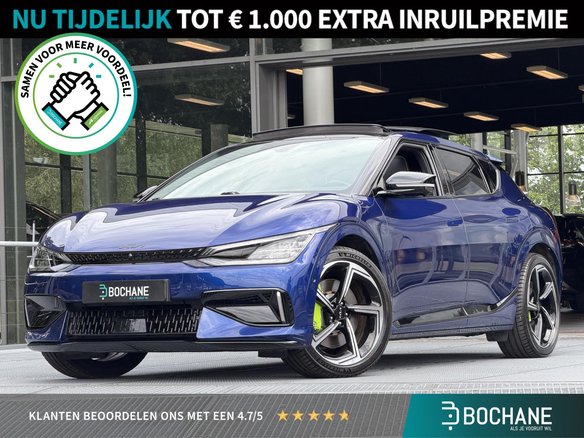 Kia EV6 GT AWD 77.4 kWh 585PK | SOH 94,7% | Panoramadak | Me