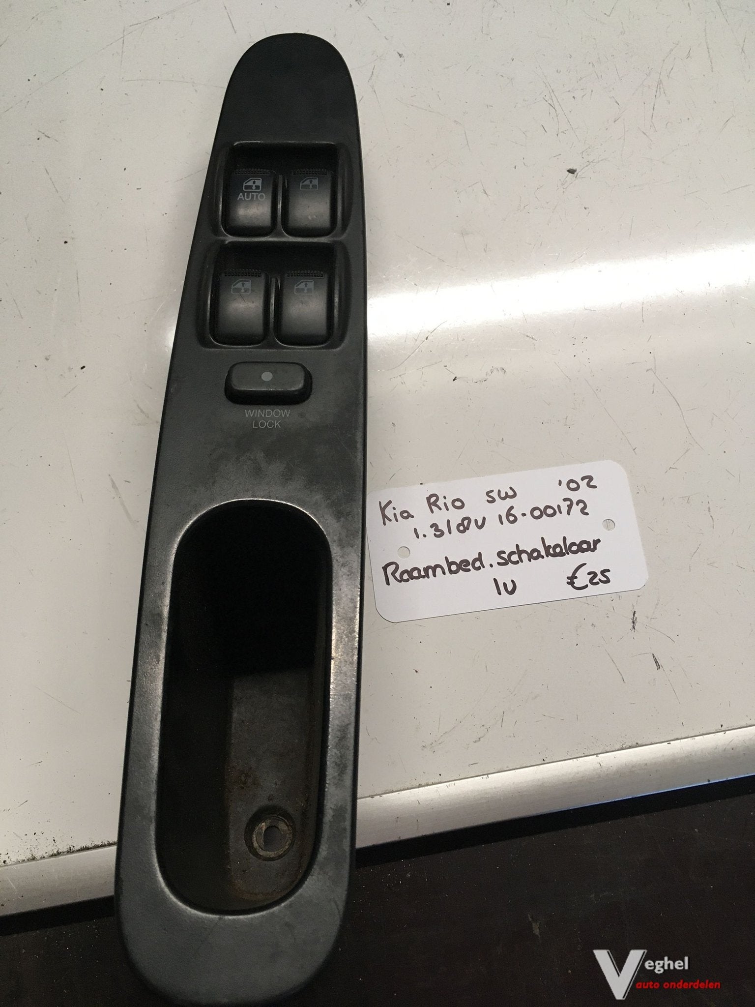 Kia Rio 1.3 8v SW 2002  1600172  Raamschakelaars Linksvoor, Gebruikt, -, -, Ophalen of Verzenden