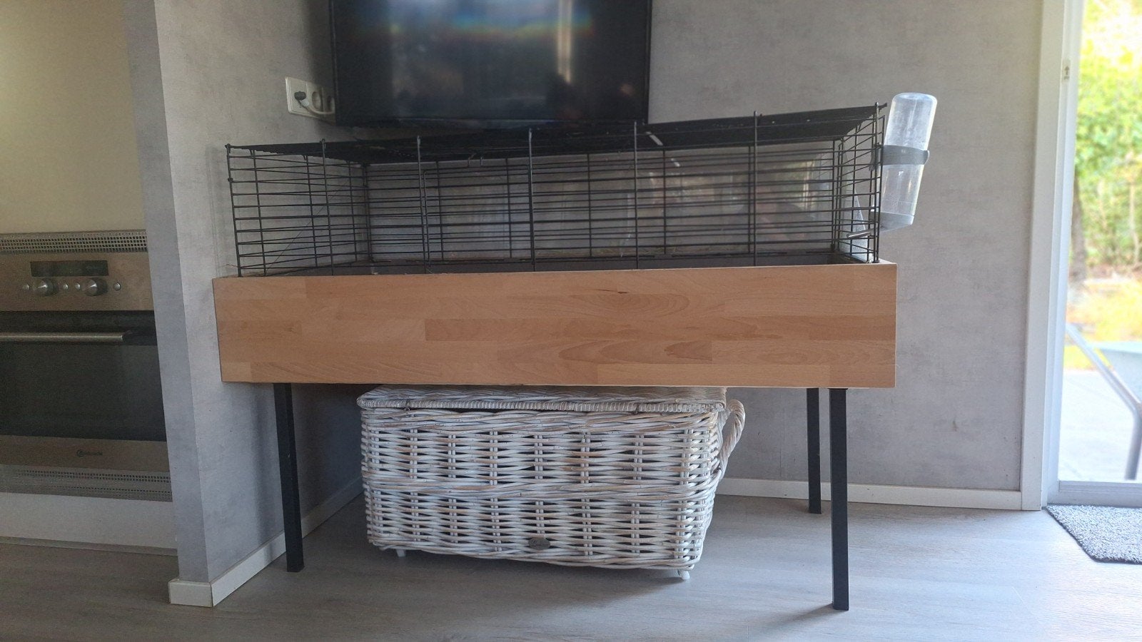 Caviahok (met tafel), 110 cm of meer, Zo goed als nieuw, Hok, Cavia