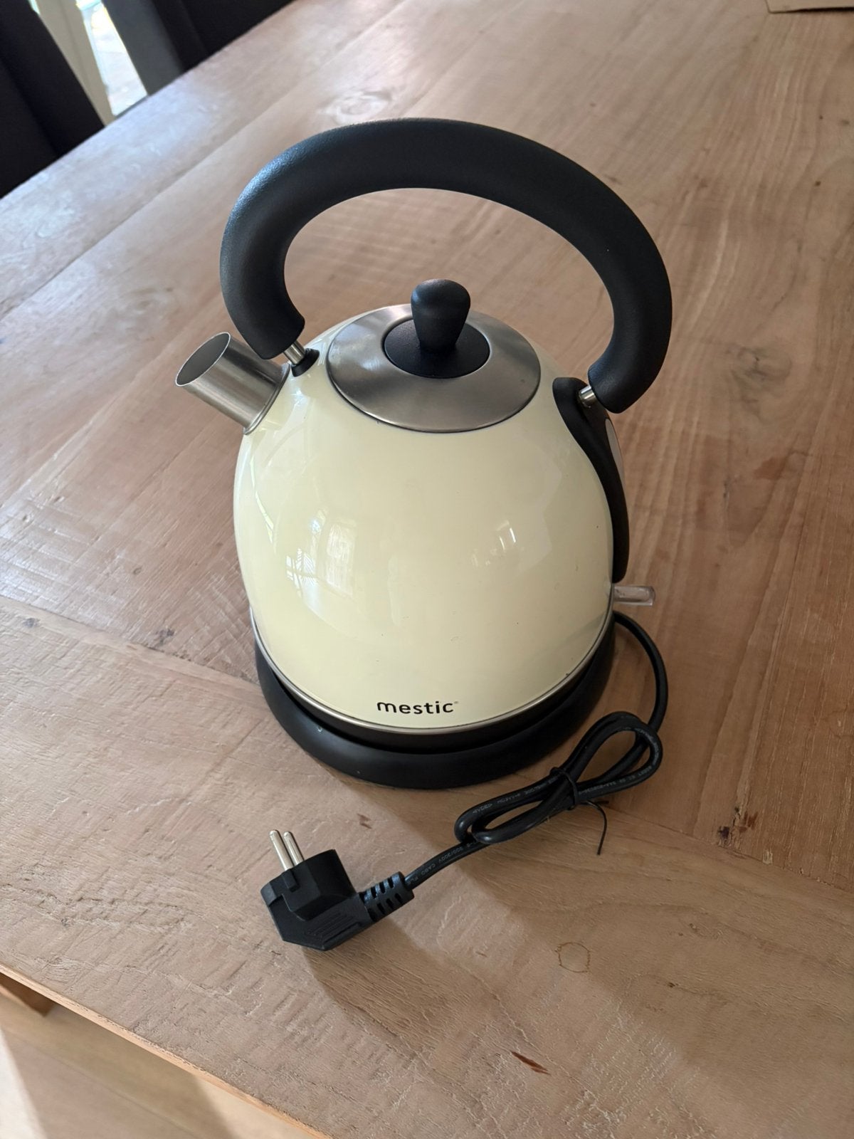 Mestic MWC 180 Camping waterkoker retro RVS, Witgoed en Apparatuur, Waterkokers, 1 tot 2 liter, Ophalen, Zo goed als nieuw, Rvs