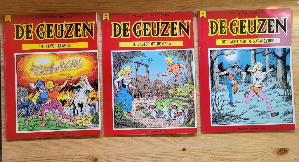 DE GEUZEN (3 albums), Boeken, Willy Vandersteen, Ophalen of Verzenden, Zo goed als nieuw, Meerdere stripboeken