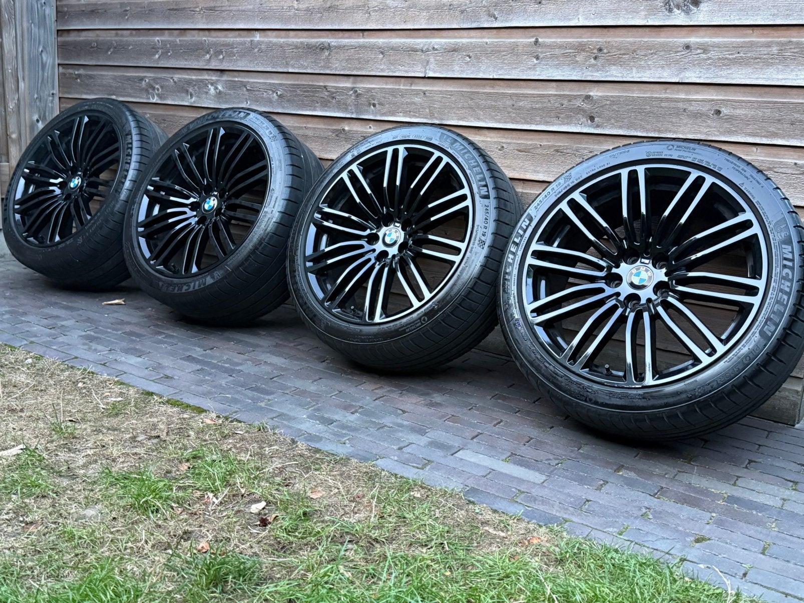 Orig BMW 5-serie Styling 664M 19 inch velgen breedset, Auto-onderdelen, 19 inch, Gebruikt, 275 mm, Banden en Velgen