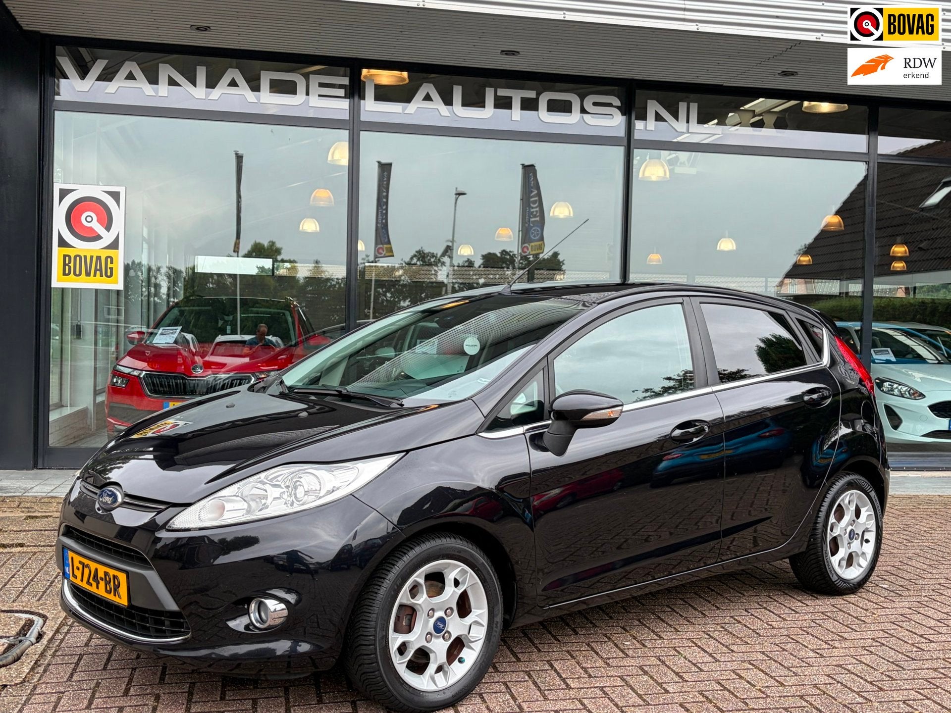Ford Fiesta 1.25 Titanium 5Drs 82PK Clima LM-Velgen Stoelver, Voorwielaandrijving, Stof, 82 pk, Zwart