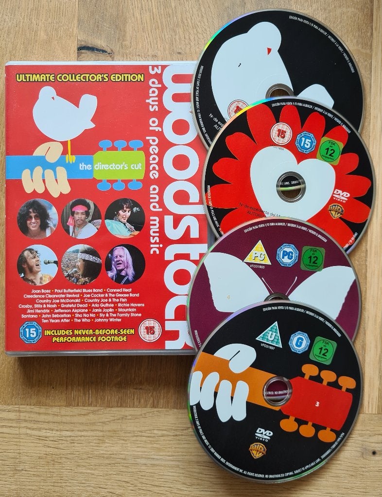 WOODSTOCK - Ultimate collector's edition (Boxset 4 DVDs), Vanaf 16 jaar, Ophalen of Verzenden, Zo goed als nieuw, Concert