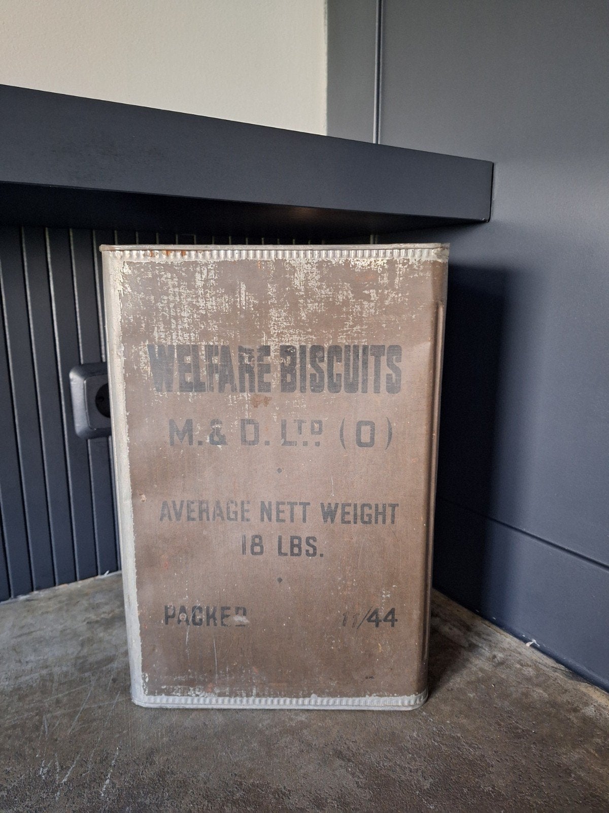 Vintage Blik Welfare Biscuits, Verzamelen, Ophalen of Verzenden, Gebruikt, Overige