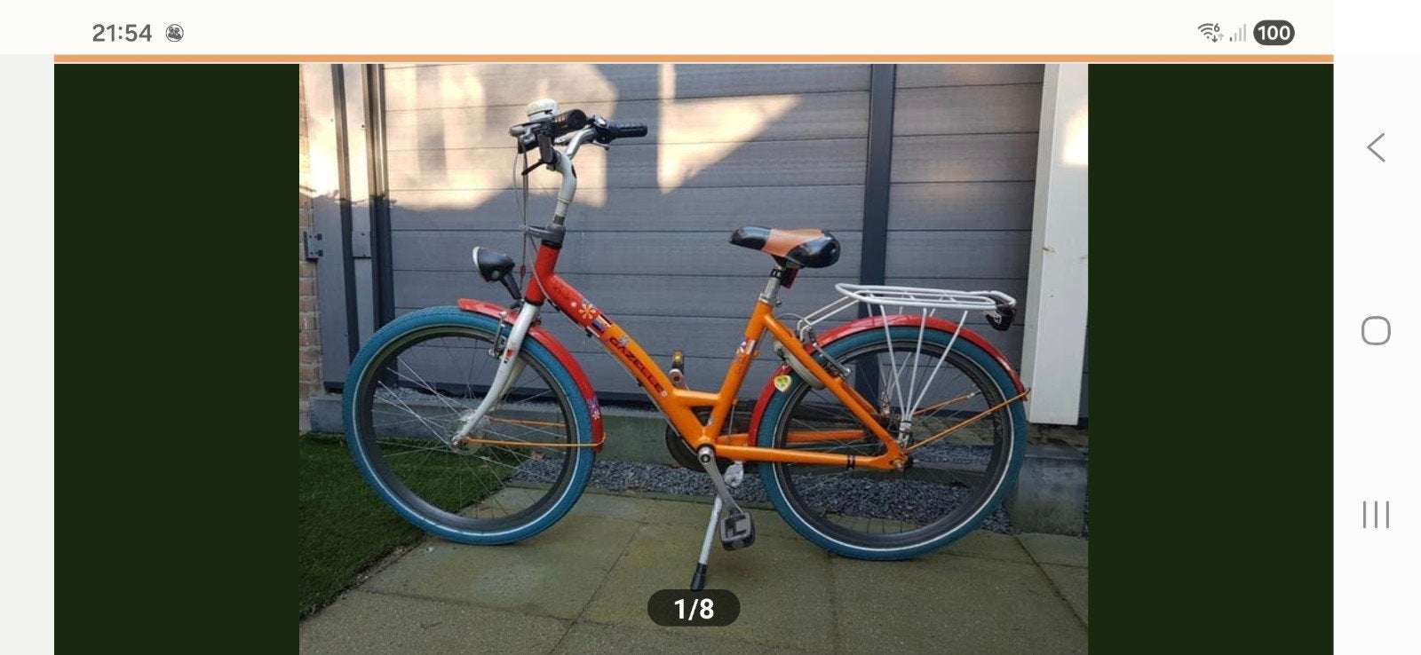 Gazelle Whale kinderfiets 24 inch, Ophalen, Gebruikt, Gazelle, Terugtraprem