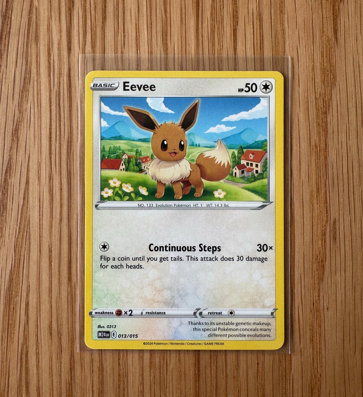 Eevee Pokémon kaart (013/015) Mcdonald’s Promo, Ophalen of Verzenden, Nieuw, Losse kaart