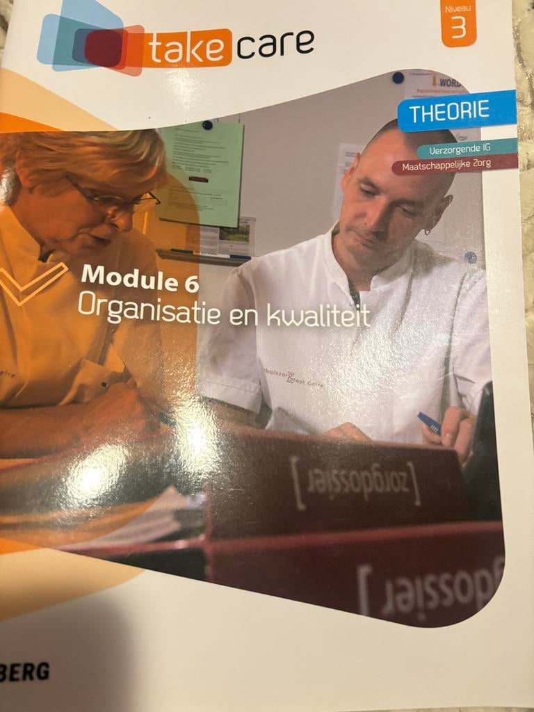 Maatschappelijke zorg theorie boek Module 6, Verzenden, Zo goed als nieuw, Overige niveaus, Nederlands