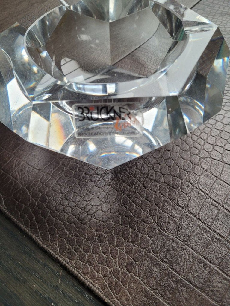 bruckner handgemaakte kristallen asbak/schaaltje, Overige merken, Ophalen of Verzenden, Overige stijlen, Glas