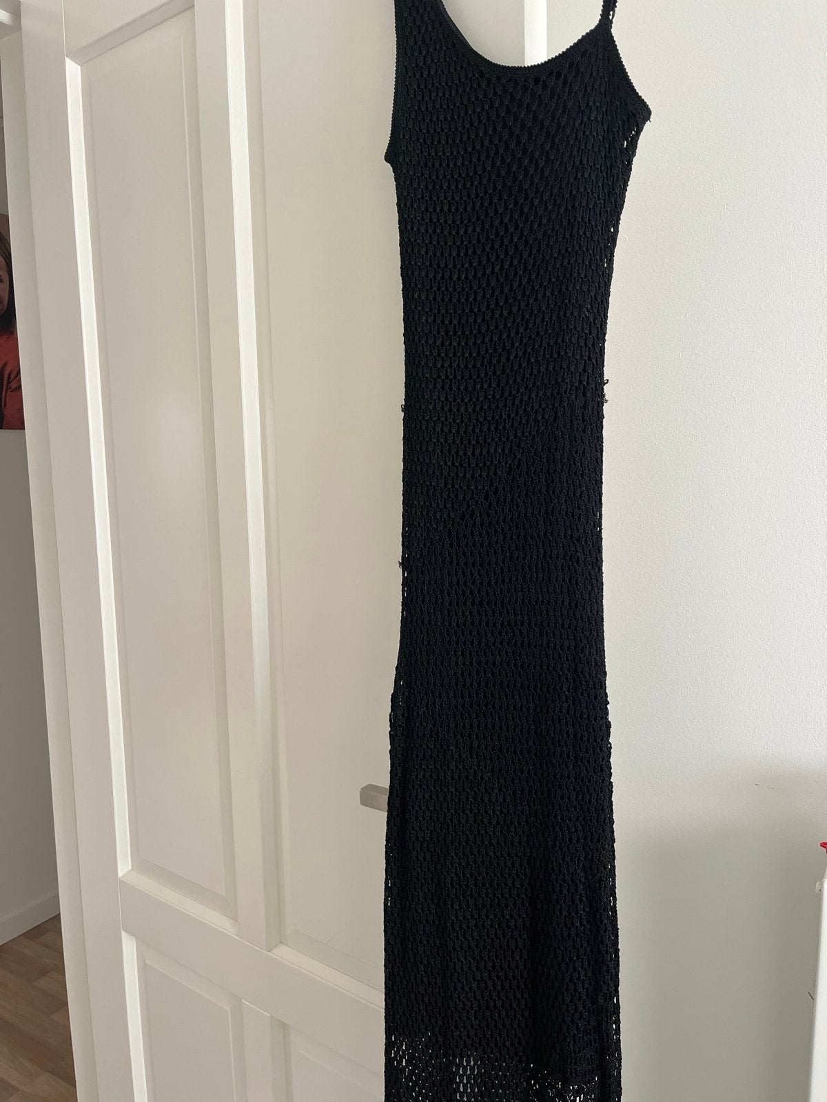 Zwarte gehaakte gala jurk XS/S, Zwart, Ophalen of Verzenden, Zo goed als nieuw, Maat 34 (XS) of kleiner