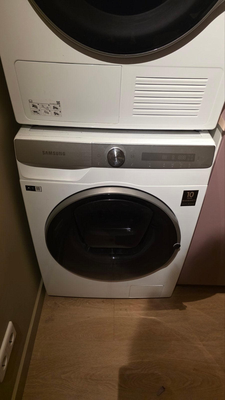 Moet snel weg! Samsung Wasmachine en droger!, 8 tot 10 kg, Ophalen, Gebruikt, 85 tot 90 cm