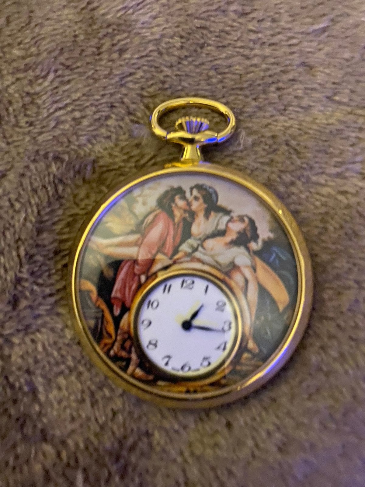 Gaaf double zakhorloge swiss made, Ophalen of Verzenden, Staal, Zakhorloge, Overige merken