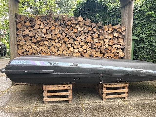 THULE  DAKKOFFER 600 LITER  ook geschikt voor WINGBAR  wijz., Auto diversen, Dakkoffers, Gebruikt, Ophalen