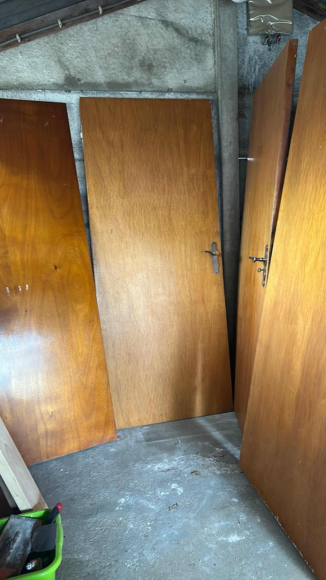 4 oud fineer binnendeuren, Ophalen, Gebruikt, 80 tot 100 cm, Binnendeur