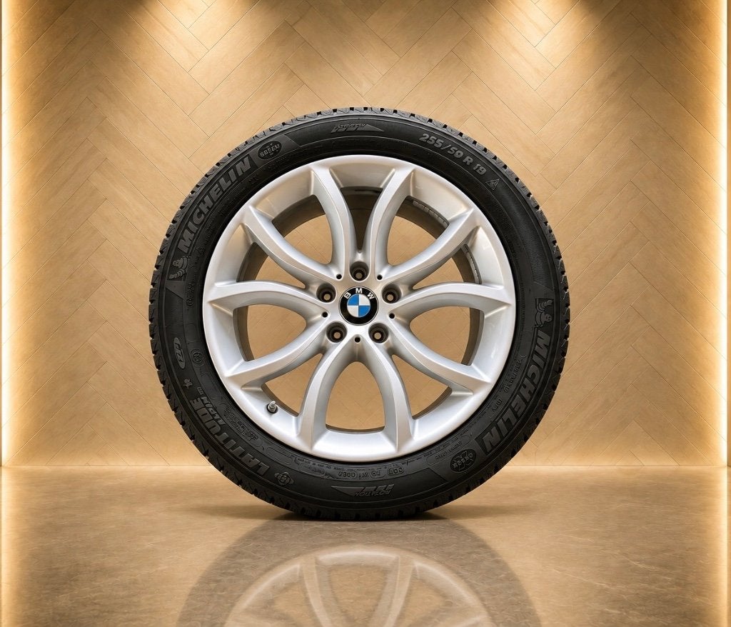 19” BMW Styling 594 X6 F16 originele velgenset MICHELIN, 19 inch, Gebruikt, 255 mm, Banden en Velgen