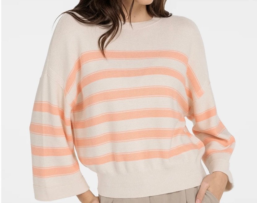 Yaya gebreide sweater strepen wijde mouw M, Kleding | Dames, Truien en Vesten, Verzenden, Maat 38/40 (M)