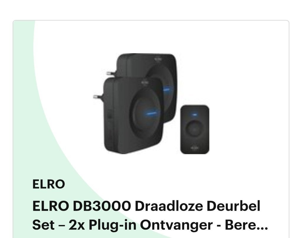 deurbel, Ophalen, Zo goed als nieuw, Draadloos