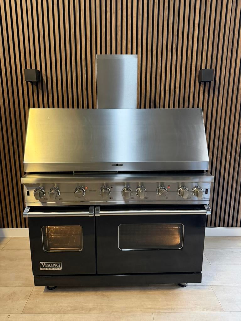 Unieke VIKING fornuis incl Afzuigkap 121cm (Gratis bezorgen), 5258sh, Warmhoudplaat, 60 cm of meer, Ophalen of Verzenden
