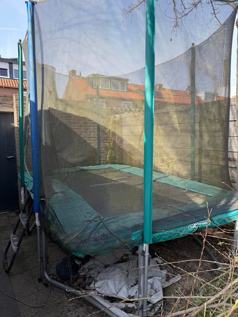 Rechthoekige trampoline Cranenbroek, Ophalen, Gebruikt