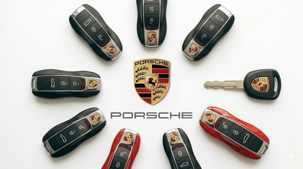 Porsche  reparatie print autosleutel vervangen behuizing, Ophalen