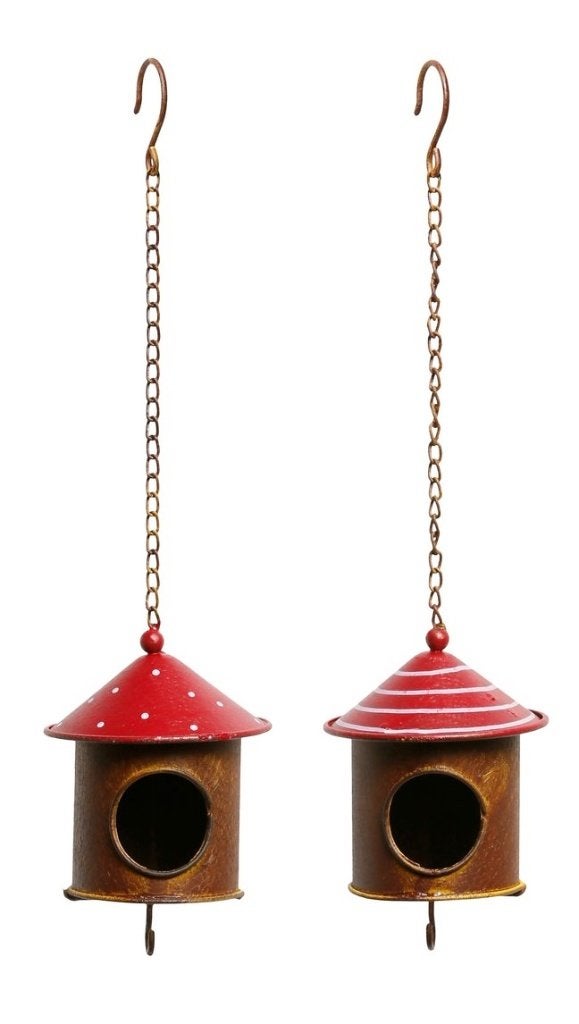 VOGELVOEDER HANGER - VOGELHUISJE - METAAL, Ophalen of Verzenden, Nieuw