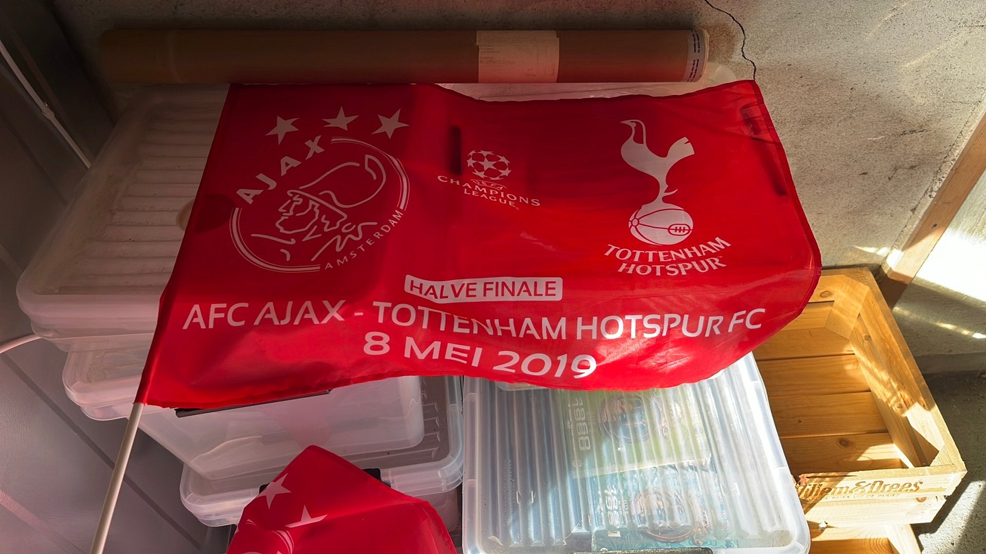 Ajax vlag, Ophalen of Verzenden, Zo goed als nieuw