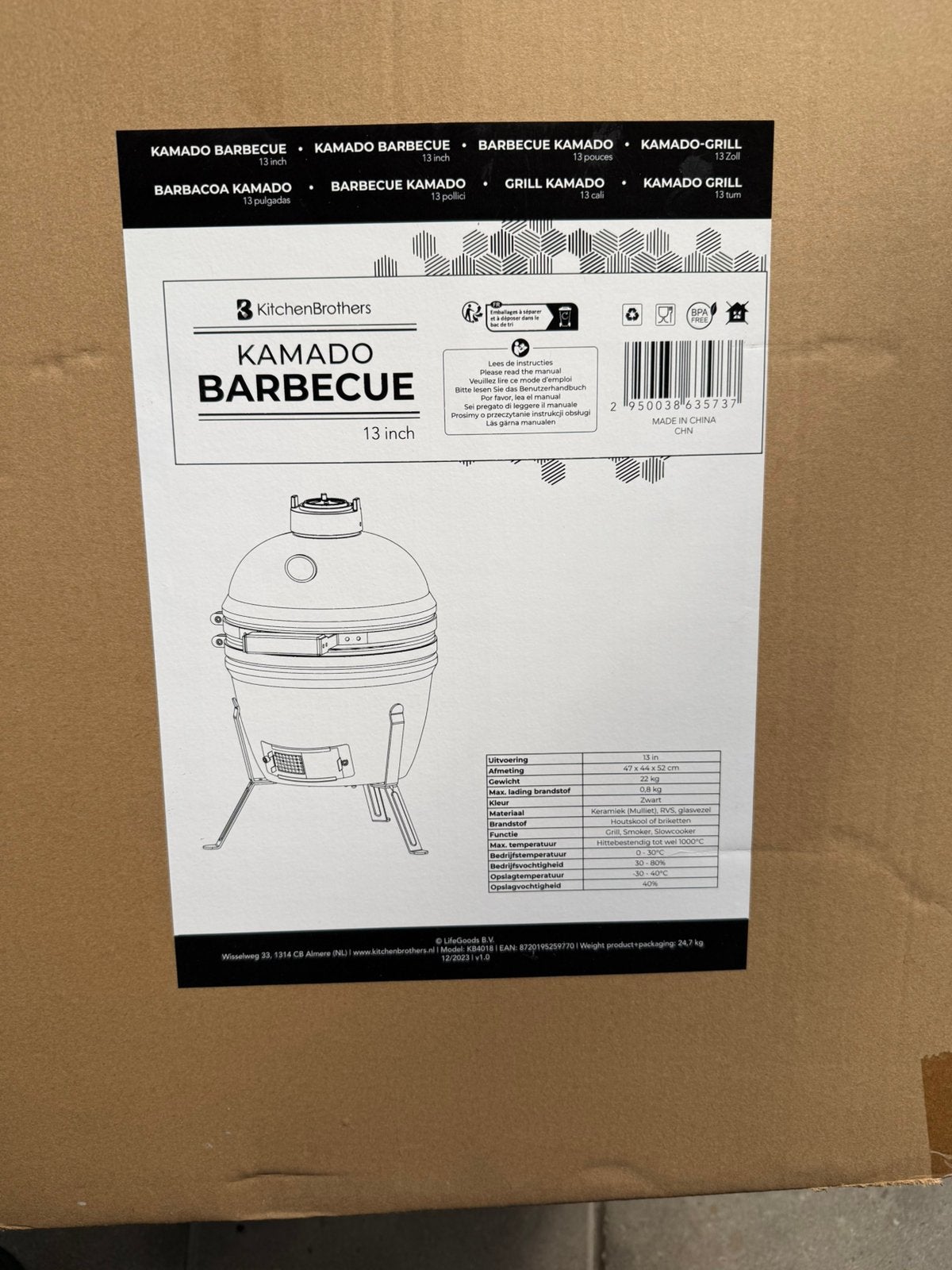 KAMADO Barbecue, Ophalen, Nieuw