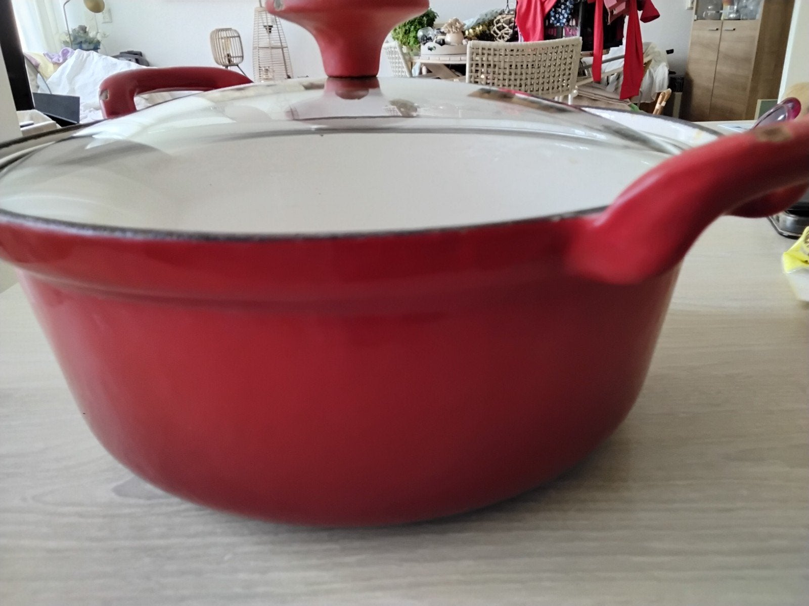 Gietijzeren pan, Huis en Inrichting, Ophalen, Met deksel, Zo goed als nieuw, Braadpan
