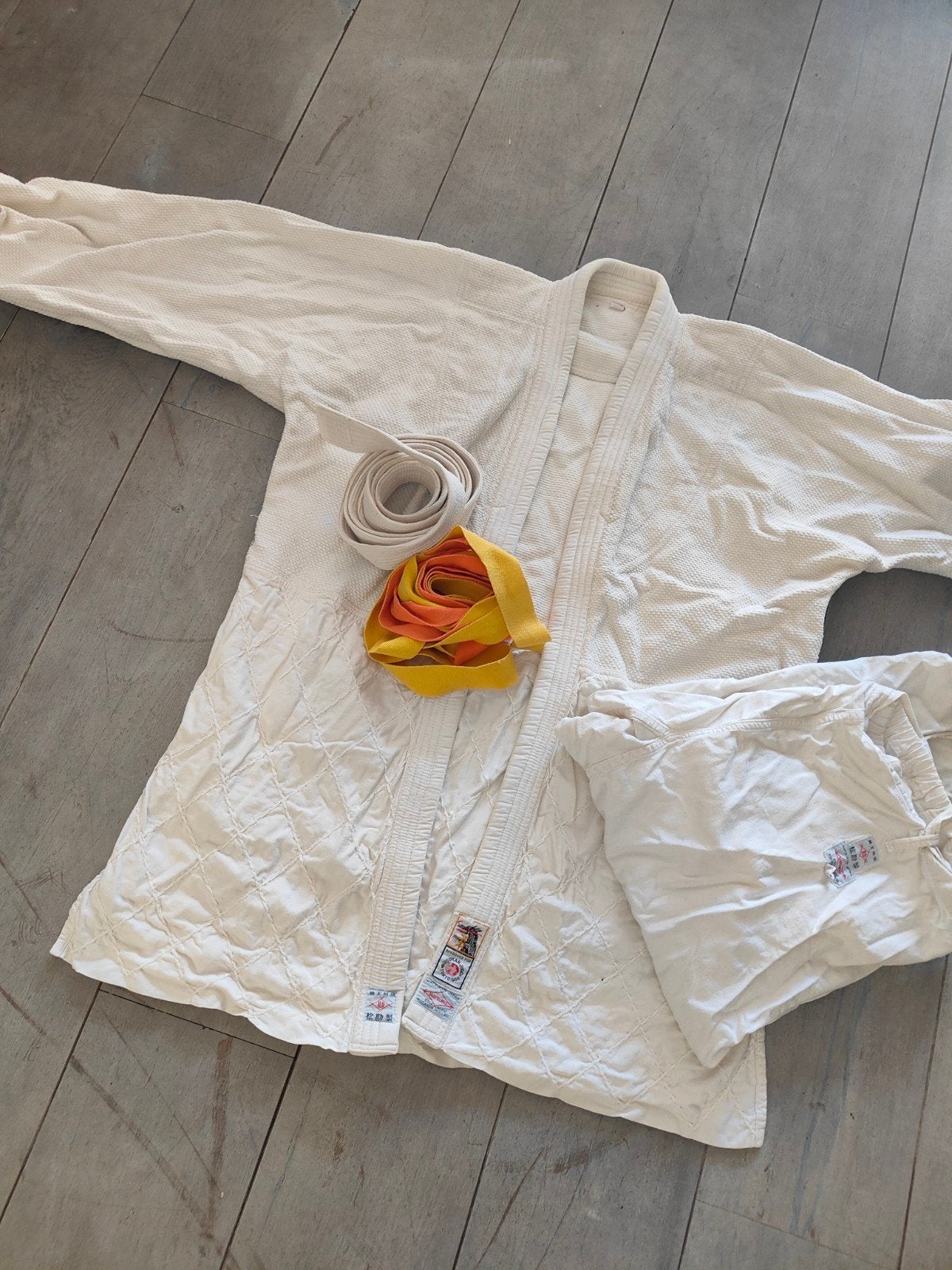Judo pak met banden - Maat 1.80, Gebruikt, Judo, Vechtsportpak, Maat L