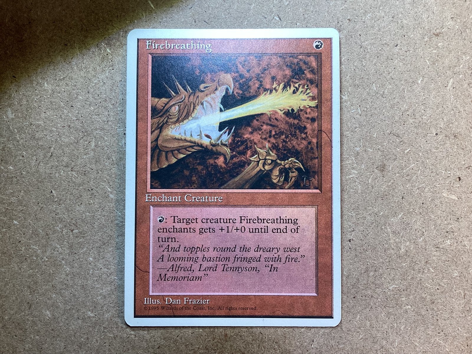1x Firebreathing (Good), Ophalen of Verzenden, Gebruikt, Losse kaart