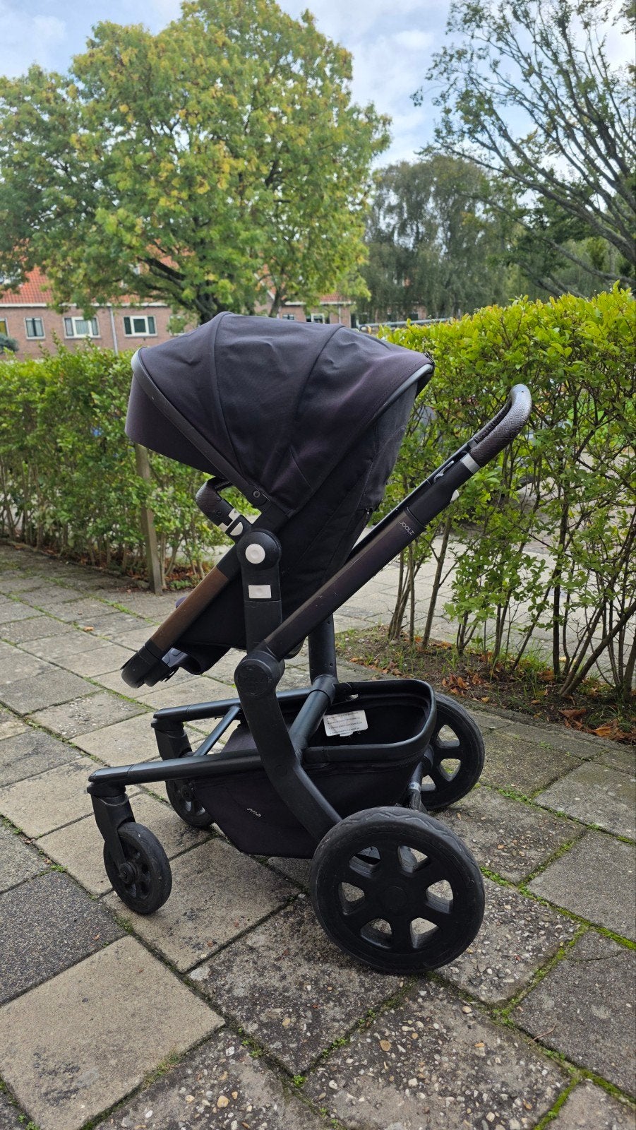 Joolz Day3 kinderwagen zwart met reiswieg en accessoires, Gebruikt, Met autostoeltje, Combiwagen, Ophalen