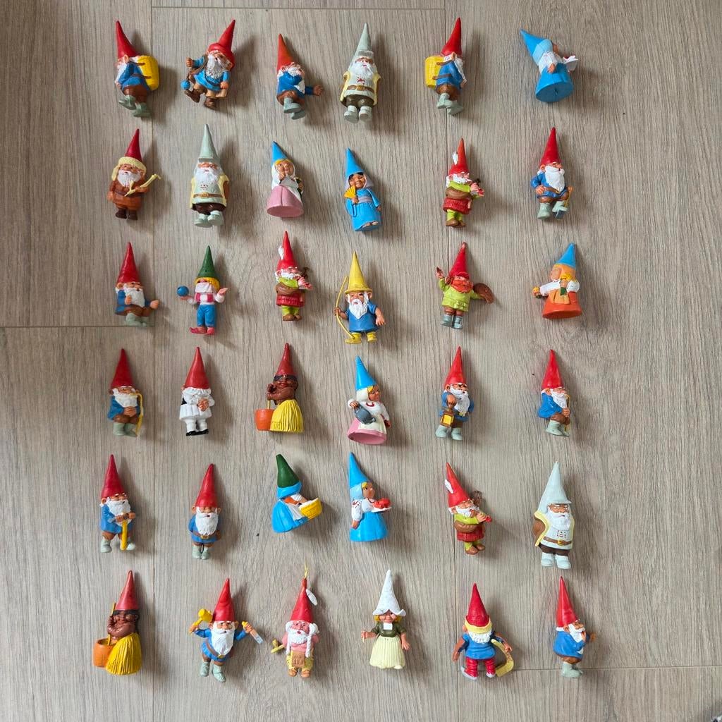 SUPERDEAL 36 David de Kabouter figuren in goede staat, Ophalen of Verzenden, Gebruikt