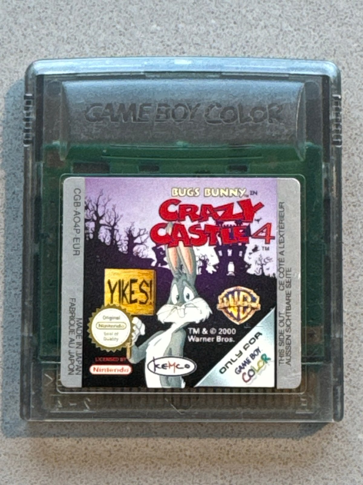 Bugs Bunny in Crazy Castle 4 - Game Boy Color (1), Gebruikt, 1 speler, Ophalen of Verzenden, Vanaf 3 jaar