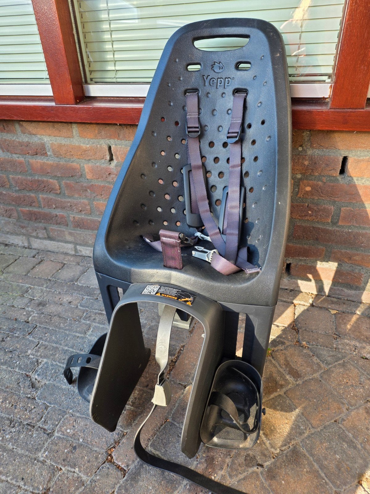 Yepp Achterzitje Fietsstoeltje Zwart, Ophalen, Achterzitje, Yepp, 9 t/m 36 kg