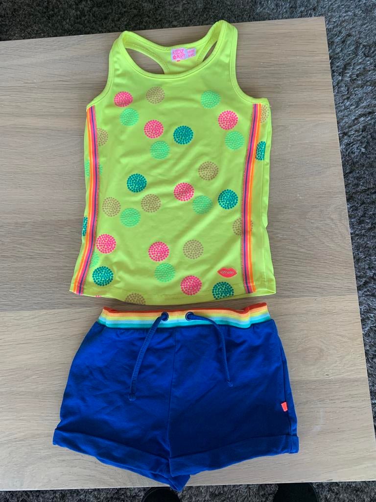 Kidz Art set: top (110/116) en broek (116), Ophalen of Verzenden, Gebruikt, Meisje, Setje