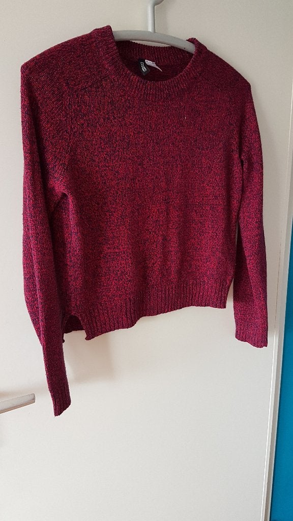 donkerrode trui H&M, maat XS, Ophalen, Gedragen, Maat 34 (XS) of kleiner