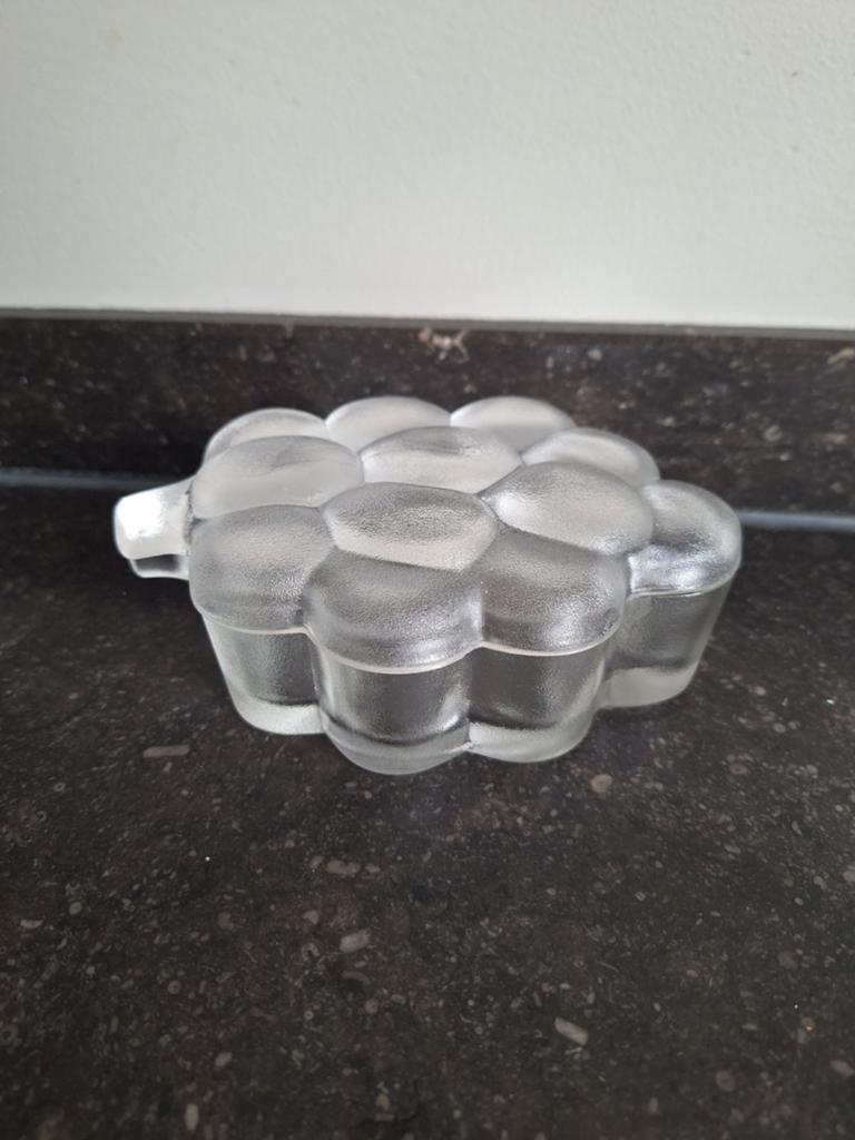 Vintage Hoya Glass Corporation deksel doos Druiventros, glas, Ophalen of Verzenden