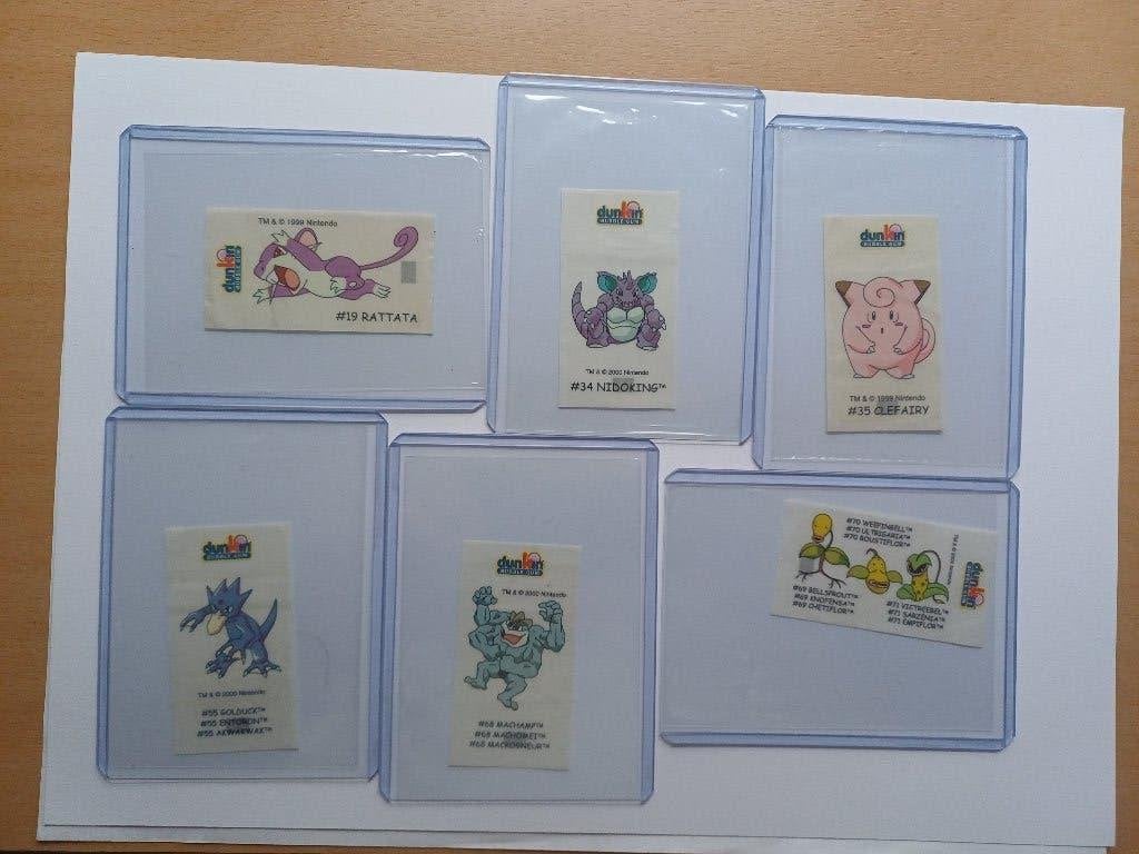 Pokémon-Dunkin Bubble Gum Stickers-Set 39,00€ /Vanaf 3€ pst, Verzenden, Zo goed als nieuw, Overige typen
