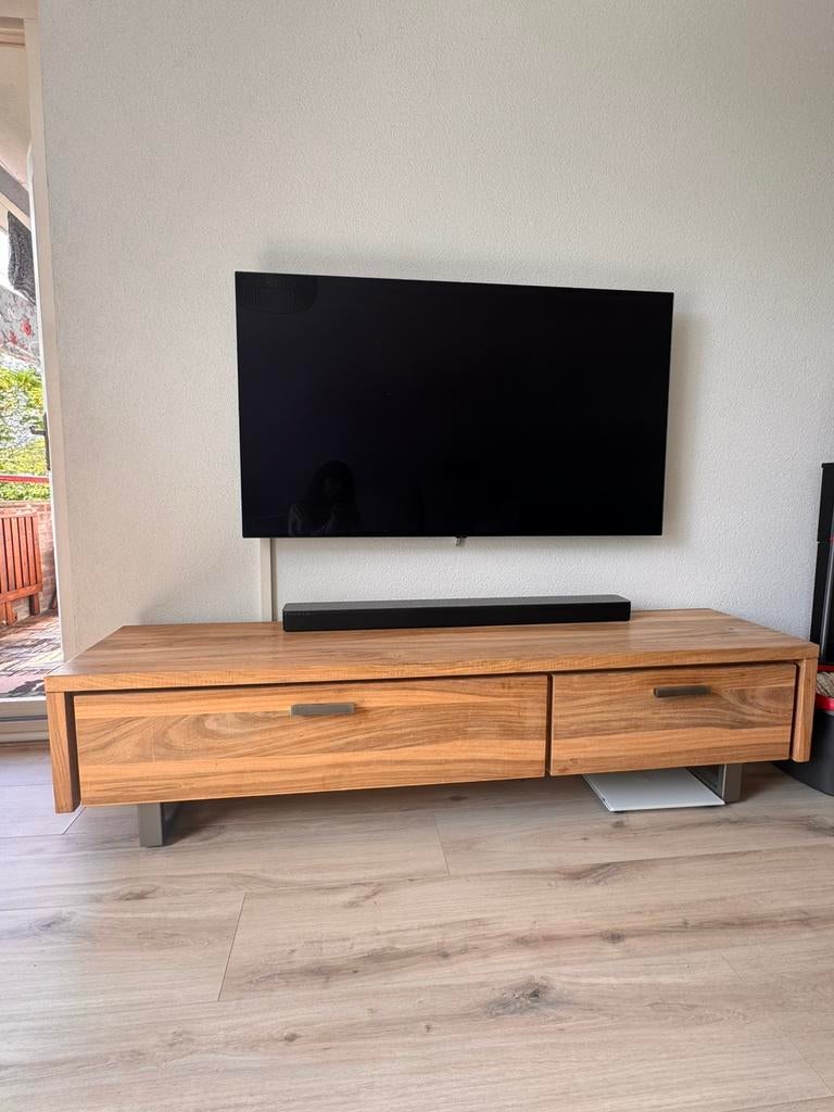TV kast, Huis en Inrichting, Kasten | Televisiemeubels, Ophalen, 150 tot 200 cm, Zo goed als nieuw, Minder dan 100 cm