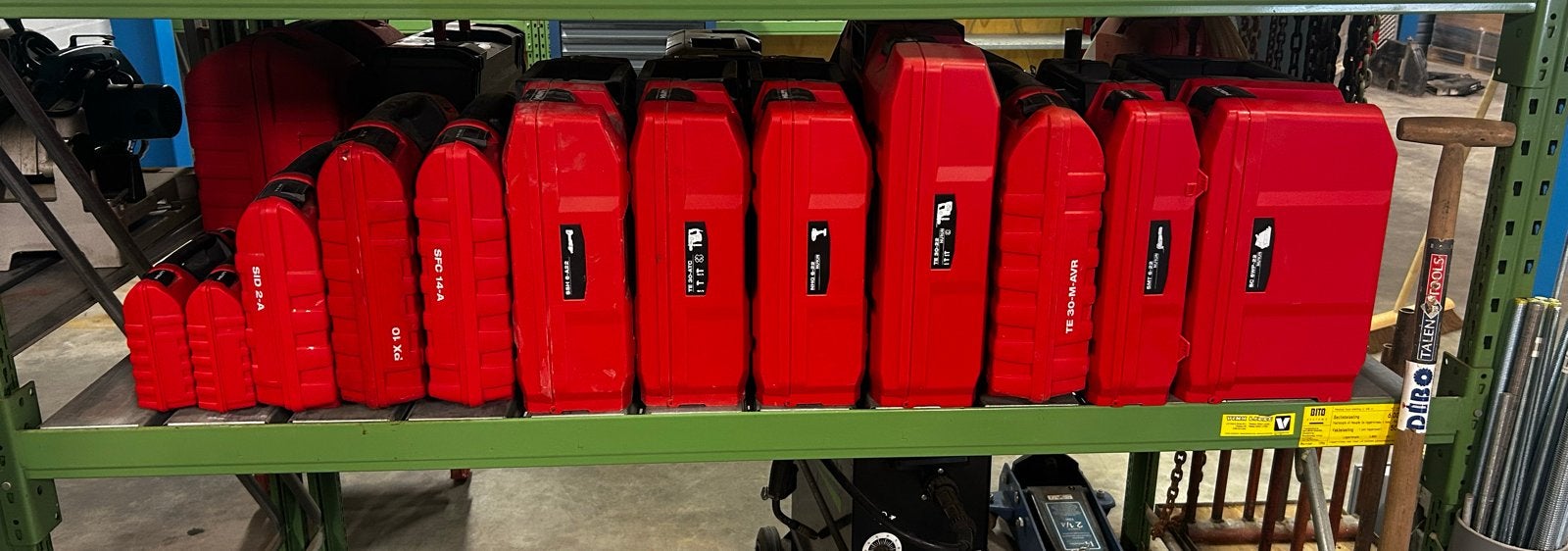 12x Lege Hilti Koffers - Diverse Maten, Ophalen, Gebruikt