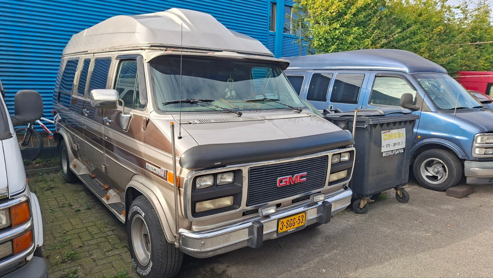 GMC vandura 1994 chevy van camper, Auto's, Automaat, Achterwielaandrijving, 8 cilinders, Bruin