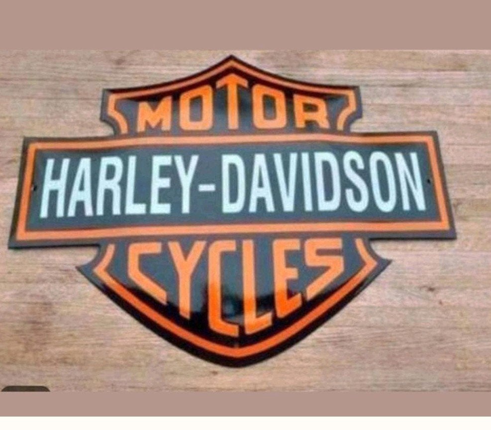 Harley-Davidson Emaille Bord Nieuwstaat, Ophalen of Verzenden