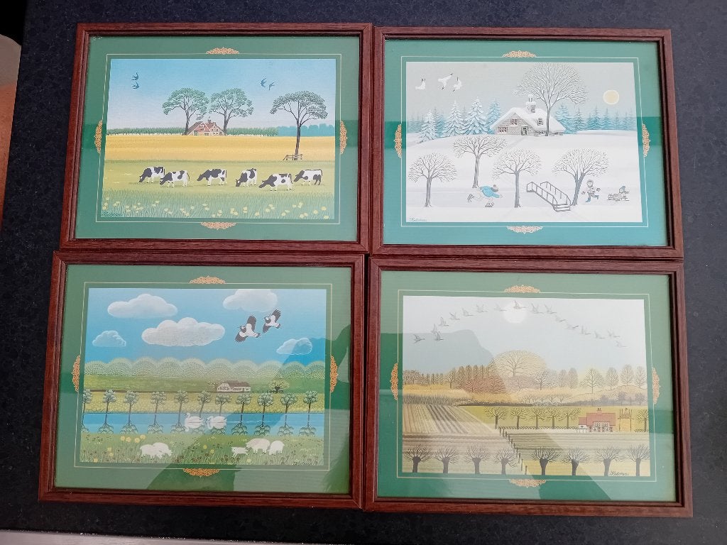 De 4 jaargetijden van KALOTSA in retro lijsten 1984, Ophalen of Verzenden
