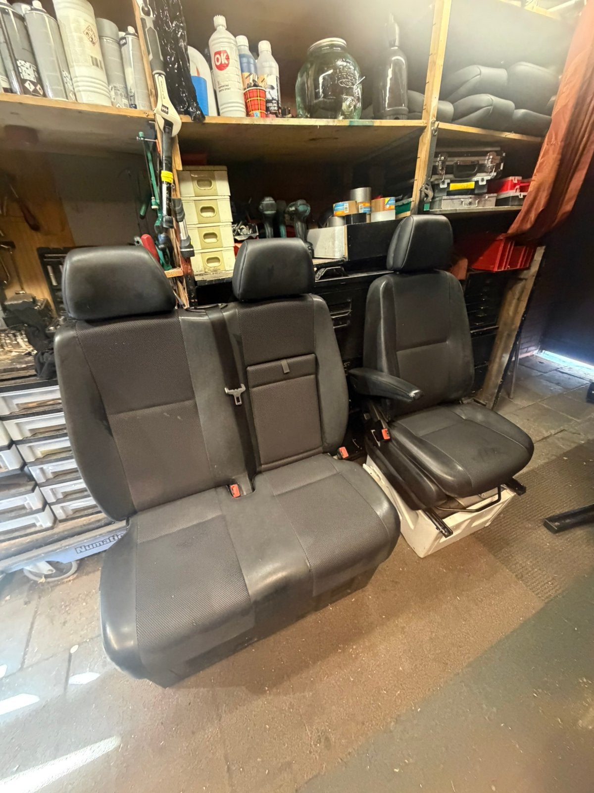 Setje sprinter 906/crafter stoelen bijrijdersbank plus stoel, Auto-onderdelen, Ophalen, Gebruikt, Mercedes-Benz