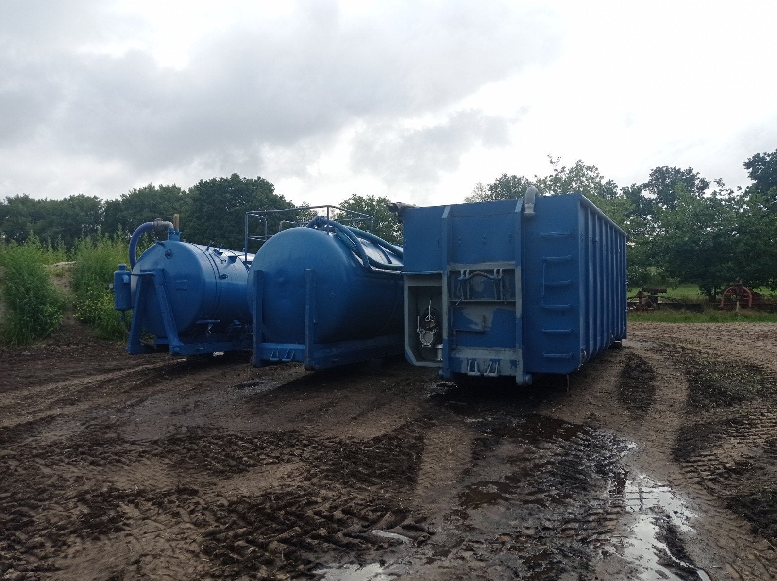 Container vloeistofdicht met achterklep 30m3, Ophalen of Verzenden