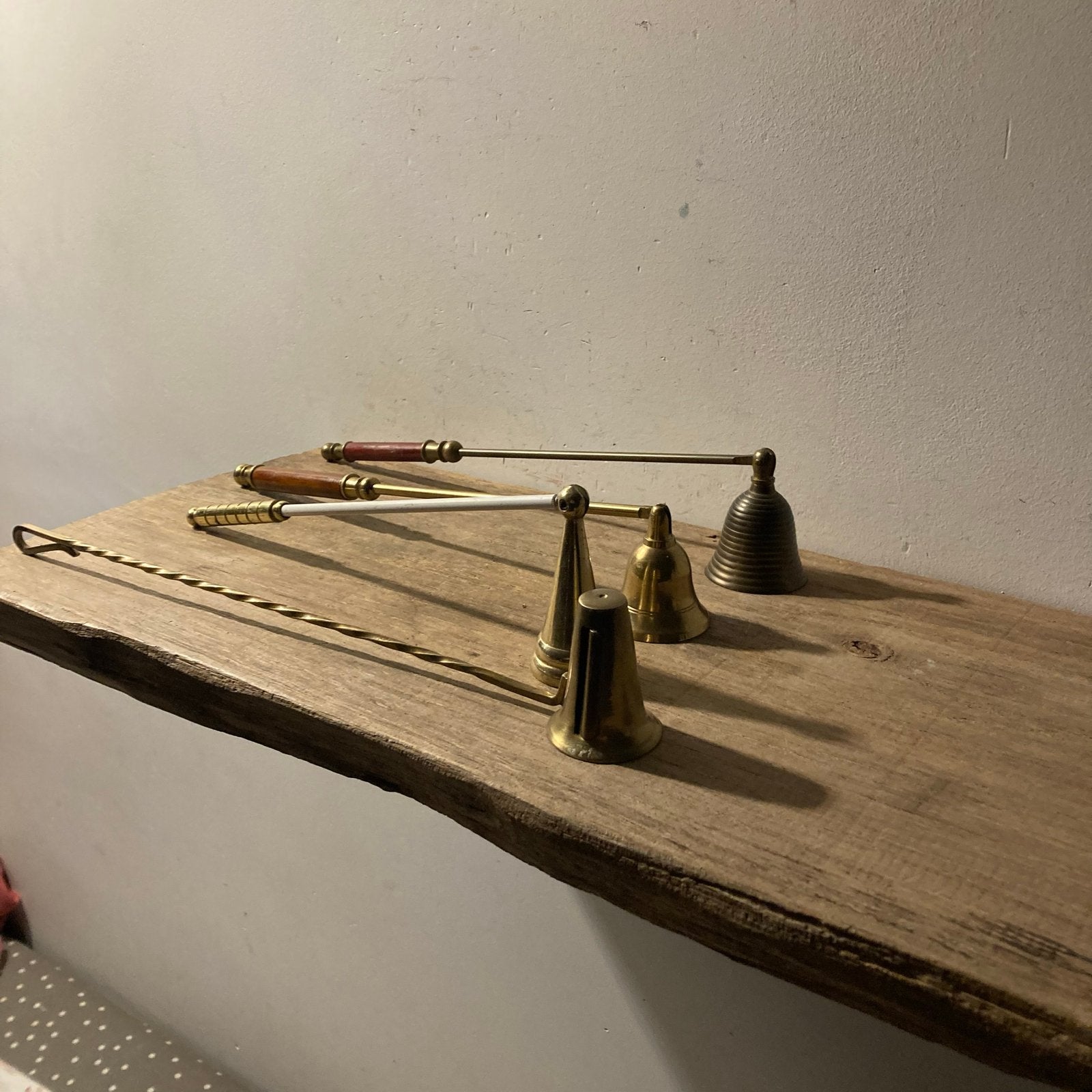 Set van 4 oude koperen kaarsendovers - Diverse modellen, Ophalen of Verzenden