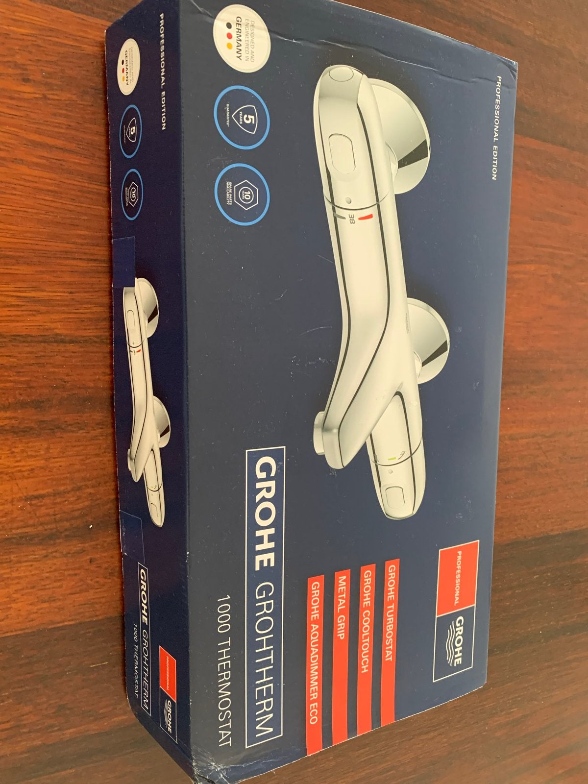 Grohe Grohtherm 1000 Thermostaat Kraan - Nieuw in doos, Doe-het-zelf en Verbouw, Ophalen of Verzenden, Nieuw, Chroom, Kraan